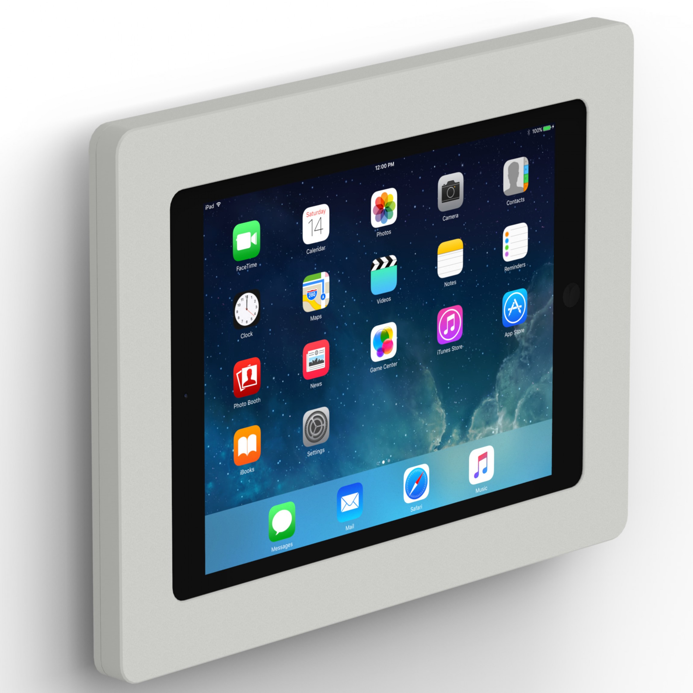 VidaMount Fixed Slim Wall Air 1 & 2, 9.7-inch iPad Pro, 9.7-inch iPad (5th / 6th Gen) Tablet Mount - Light Grey