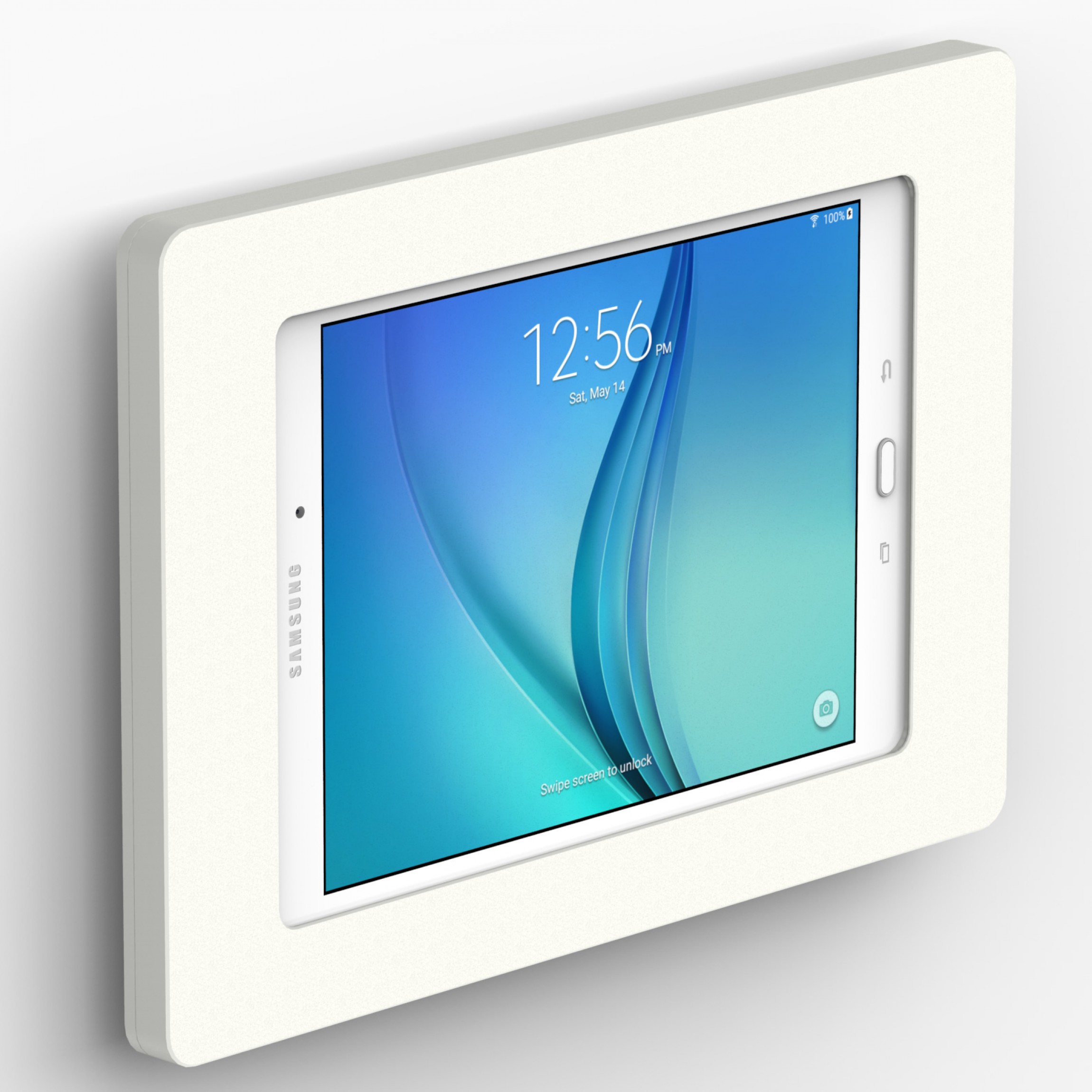 opleggen Dwang commentaar VidaMount Fixed Slim Wall Samsung Galaxy Tab A 9.7 Tablet Mount - White