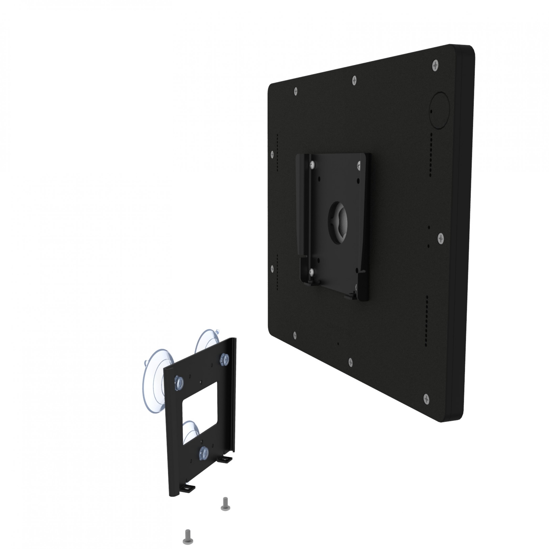 VidaMount Removable Fixed Glass Mount 12.9inch iPad Pro 3rd Gen Tablet Mount Black