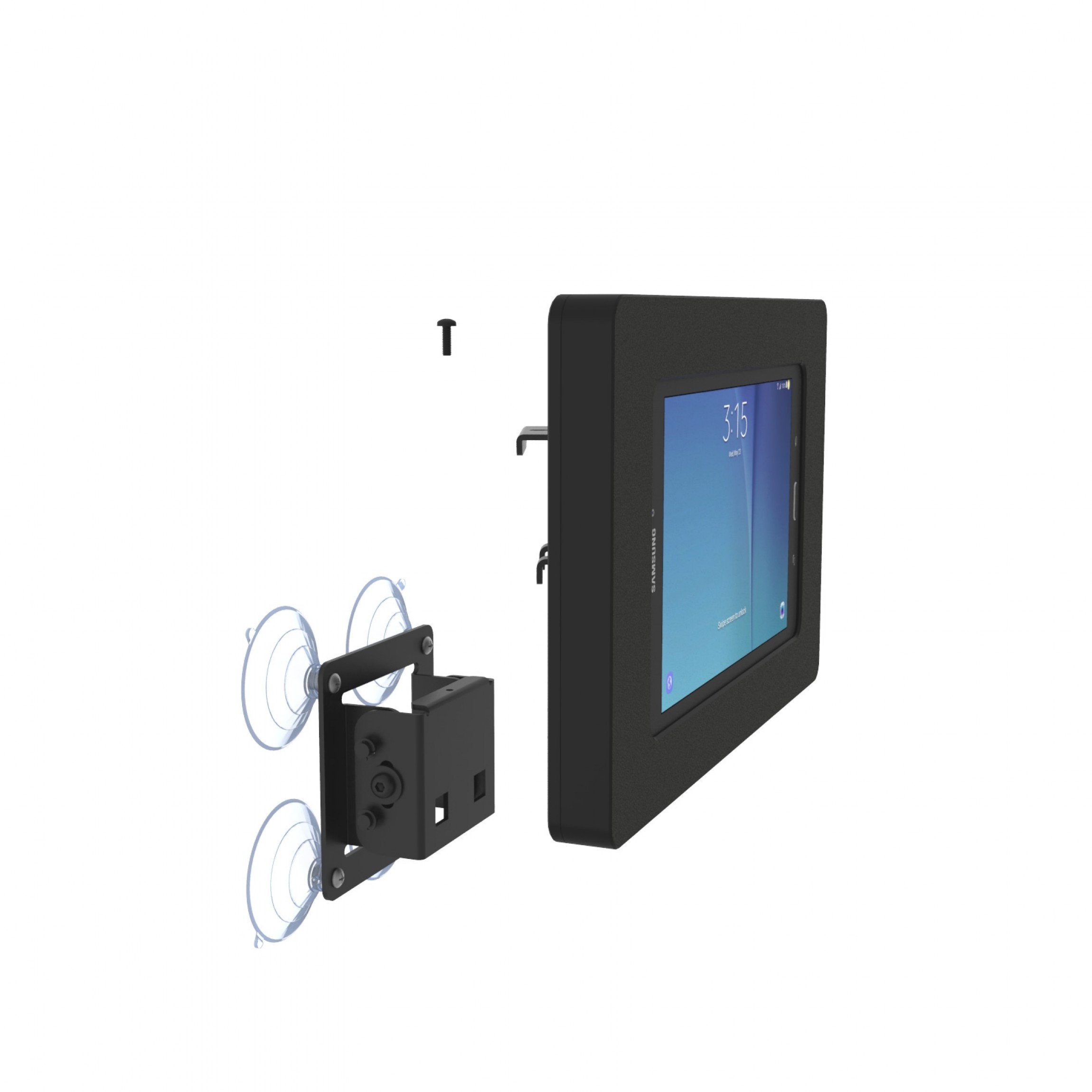 VidaMount Removable Tilting Glass Mount Samsung Galaxy Tab E 8.0 Tablet