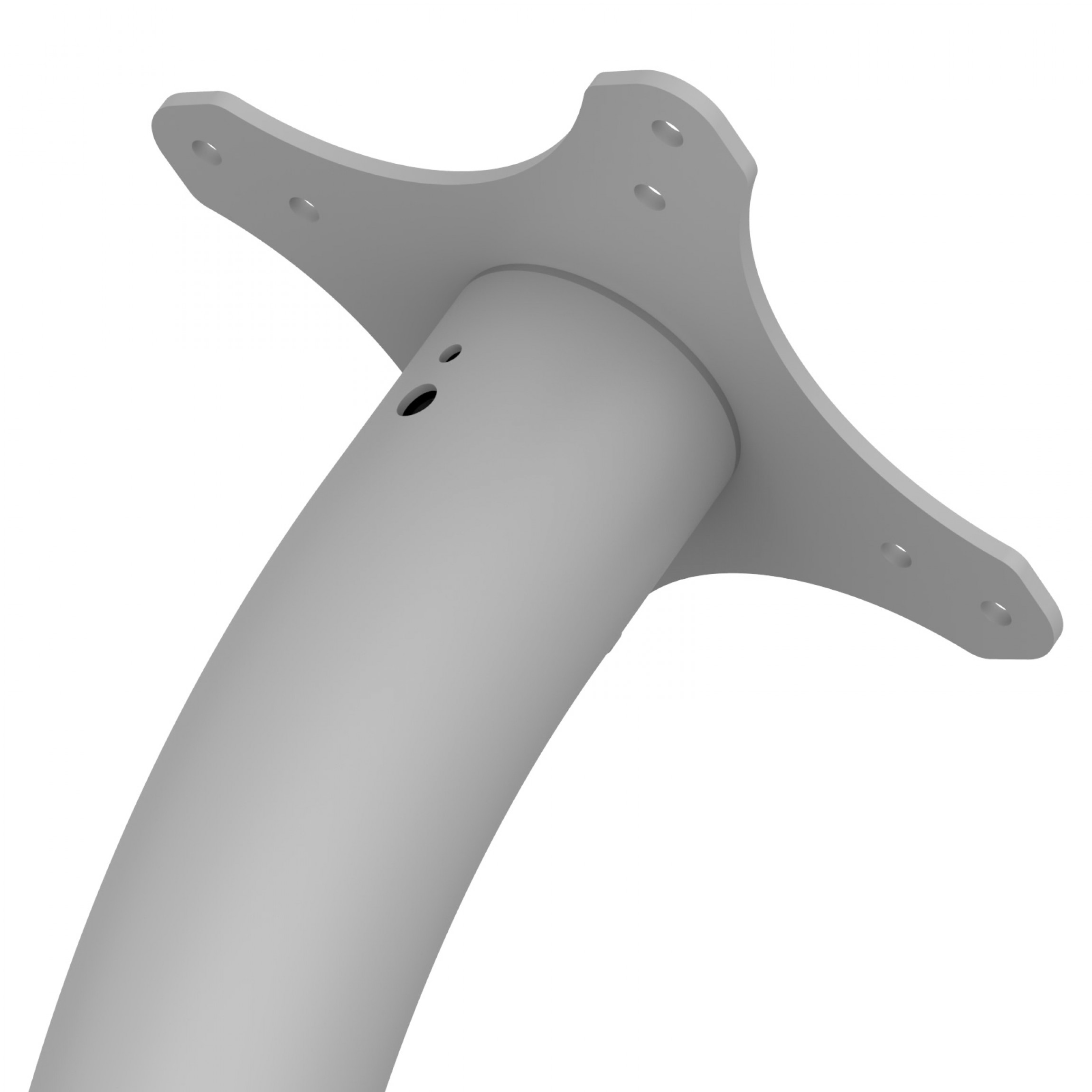 VidaMount Fixed VESA Floor Stand (2nd Version) Light Grey