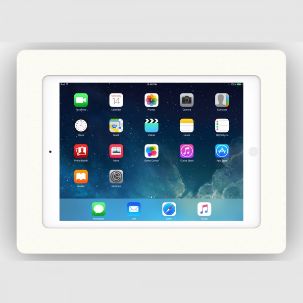 VidaMount Fixed Slim Wall iPad Air 1 & 2,  iPad Pro,  iPad  (5th / 6th Gen) Tablet Mount - White