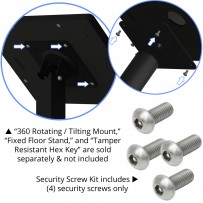 VidaMount VESA 100 Pattern Security Screws - Custom Length / To be Determined