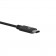 VidaPower High-Wattage USB-C to USB-C 90 degree Cable (Black) - Straight USB End / Front Iso View