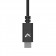 VidaPower High-Wattage USB-C to USB-C 90 degree Cable (Black) - Straight USB End / Top View