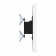 Removable Tilting Glass Mount - 10.2-inch iPad 7th Gen  - White [Side View]