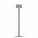 Fixed VESA Floor Stand - iPad Mini 1, 2 & 3 - Light Grey [Full Back View]