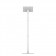 Fixed VESA Floor Stand - iPad Mini 1, 2 & 3 - White [Full Back View]