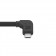 VidaPower High-Wattage Micro USB Cable - 15' (Black) - Micro-USB Reversible Male End / Iso Top View