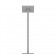Fixed VESA Floor Stand - 10.2-inch iPad 7th Gen - Light Grey [Full Back View]