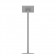 Fixed VESA Floor Stand - 10.2-inch iPad 7th Gen - Light Grey [Full Back View]
