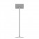 Fixed VESA Floor Stand - 10.2-inch iPad 7th Gen - Light Grey [Full Back View]