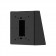 Fixed Tilted Vesa Wall / Surface Mount - 15° angle - Black [Wall - Back Isometric View]