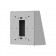 Fixed Tilted Vesa Wall / Surface Mount - 15° angle - Light Grey [Wall - Back Isometric View]