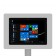 Fixed VESA Floor Stand - Microsoft Surface Go - Light Grey [Tablet Front 45 Degrees]