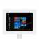 Fixed VESA Floor Stand - Microsoft Surface Go & Go 2 - White [Tablet Front 45 Degrees]