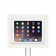 Fixed VESA Floor Stand - iPad 2, 3 & 4 - White [Tablet Front 45 Degrees]
