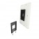 Permanent Fixed Glass Mount - iPad 2, 3 & 4 - White [Assembly View 1]