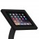Fixed VESA Floor Stand - iPad 2, 3 & 4 - Black [Tablet Front Isometric View]