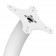 Fixed VESA Floor Stand - White [Front Iso Head View]