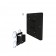 Removable Tilting Glass Mount - iPad Mini 1, 2 & 3 - Black [Assembly View 1]