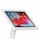Fixed VESA Floor Stand - 12.9-inch iPad Pro 3rd Gen- White [Tablet Front Isometric View]