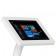 Fixed VESA Floor Stand - Microsoft Surface Go & Go 2 - White [Tablet Front Isometric View]