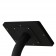 Fixed VESA Floor Stand - Samsung Galaxy Tab 4 7.0 - Black [Tablet Back Isometric View]