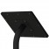 Fixed VESA Floor Stand - 12.9-inch iPad Pro 4th & 5th Gen - Black [Tablet Back Isometric View]