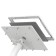 Fixed VESA Floor Stand - 12.9-inch iPad Pro - White [Tablet Assembly Isometric View]