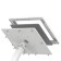 Fixed VESA Floor Stand - 12.9-inch iPad Pro - White [Tablet Assembly Isometric View]