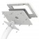 Fixed VESA Floor Stand - Samsung Galaxy Tab A7 Lite 8.7 - White [Tablet Assembly Isometric View]