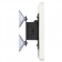 Side view - White VidaMount Permanent Tilting Glass iPad / Tablet Mount