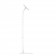 Fixed VESA Floor Stand - iPad Mini (6th Gen) - White [Full Side View]