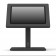 Portable 360 Rotating & Tilting Enclosed Microsoft Surface Pro 8 & Pro X Stand [Front Ortho View] - Black