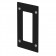 iPod Touch Cover - VidaMount On-Wall Enclosure Mount - Black [Portrait, Rear Iso View]