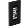 iPod Touch - VidaMount On-Wall Enclosure Mount - Black [Portrait, Iso View]