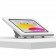 Flippable Desk Stand w. VESA Enclosure - White [Front Iso View]