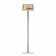 Fixed VESA Floor Stand - 10.9-inch iPad 10th Gen - Light Grey [Full Front View]