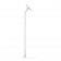 Fixed VESA Floor Stand - Lite Samsung Galaxy Tab A11 8.7" - White [Full Side View]