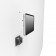 Exploded Assembly | Tilting Lite 11" iPad (A16) | 10.9" iPad 10th Gen Enclosure aligned with Wall Mount [Side Iso View] - White