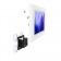 Removable Tilting Glass Mount - Samsung Galaxy Tab A7 10.4 - White [Assembly View 2]