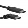 VidaPower High-Wattage USB-C to USB-C 90 degree Cable (Black) - Both USB Ends / Iso View