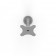 On-Surface Mounting Detail | Flexible Desk / Table Mount [Top View] - Light Grey