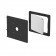Enclosed Samsung Galaxy Tab A11+ 11" VESA Enclosure [Rear Exploded Iso View]  - Black