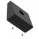 Screws Disassembled | Fixed Tilt Wall Mount Bracket [Bottom Iso View] - Black
