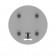 Base Piece Detail | Fixed Desk / Table Stand [Bottom View] - Light Grey