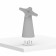 "Lite" Fixed Desk / Table Mount [Front Exploded Iso View] - Light Grey