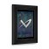 Front Iso View - Black Metalline - iPad Air 1 & 2 Wall Frame / Mount / Enclosure