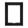 Front View - Black Metalline - iPad Air 1 & 2 Wall Frame / Mount / Enclosure